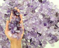 Small Tumbled Amethyst Crystals Bulk Pendant Size Natural Gems Healing Stones picture