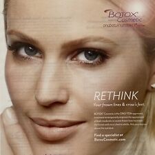 2017 Botox Cosmetic Print Ad Allergan Face Blue Eyes Lips Cheek Skin Nose Blonde picture