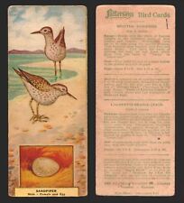 1924 Patterson's Bird Chocolate Vintage Trading Cards U Pick Singles #1-46 picture