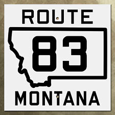 Montana state route 83 highway marker road sign shield map Seeley Lake 1934 12