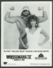 1988 WWF Wrestlemania IV Orginial Press Photo Macho Man Miss Elizabeth picture