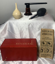 Antique DeVilbiss Medical Nose/Throat Atomizer with Original Box & Instructions picture
