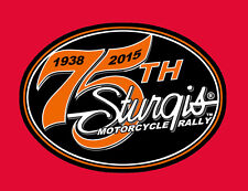 2015 STURGIS RALLY 75th Anniversary Logo 4 inch BIKER PATCH picture