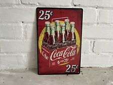 Coca Cola Vintage Style Tin Metal Bar Sign Poster Man Cave Collectible New picture