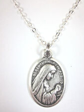  Ladies St Gertrude the Great Medal Pendant Necklace 20