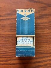 Saxon Methyl Salicylate, U.S.P. Royal Mfg Co of Duquesne Bottle & Box ~ Vintage picture