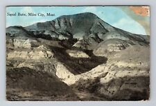 Miles City MT-Montana, Signal Butte, Vintage c1916 Postcard picture