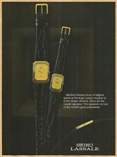 SEIKO LASSALE . Rarefied thinness -1983 Vintage Print Ad picture
