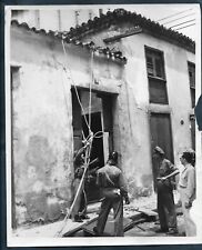 POLICE & FIRE FIGHTERS OLD HAVANA´S COLONIAL HOUSE COLLAPSE 1950s ORIG Photo Y66 picture
