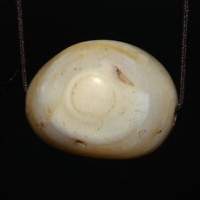 Big Very Old Ancient Banded Agate Bead with Eye & Beautiful Color Banded Pattern picture