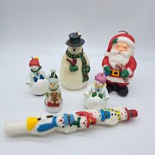 Vintage Christmas Candles Lot Of 6 picture