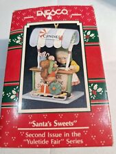 Enesco Santa's Sweets. Christmas ornament. 1990 VINTAGE  DV110 picture