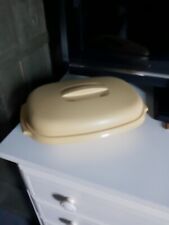 vtg tupperware 3 pc steamer harvest gold 1273-8 no flaws picture