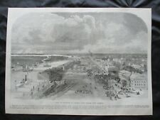 1884 Civil War Print - Savannah, Georgia - GREAT GIFT FRAMED - I COMBINE SHIPN picture