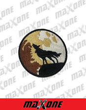 Wolf Popular Round Sew Iron On Patch Badge Transfer Fabric Jeans Applique Crafts picture