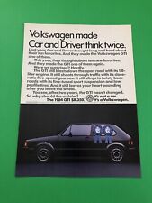 1984 VOLKSWAGEN RABBIT GTI VW VINTAGE ORIGINAL PRINT AD ADVERTISEMENT picture