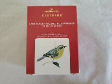 Hallmark 2020 Lady Black-Throated Blue Warbler Ornament Limited Edition  picture