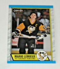 1989-90 O-Pee-Chee OPC Mario Lemieux #1 Pittsburgh Penguins HOF NM picture