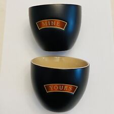 Baileys Irish Cream Yours & Mine Ceramic Alcohol & Dessert Cups Bowls Mugs 8oz picture