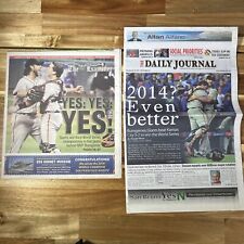 SF Giants 2014 World Series Newspaper The Examiner & The Daily Journal 10/30/14 picture