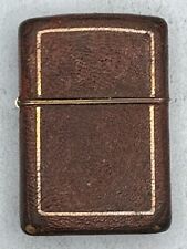 Vintage 1937-1950 Full Leather Wrap Zippo Lighter picture
