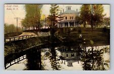 Rome NY-New York, Thron's Pond, Antique, Vintage c1911 Souvenir Postcard picture