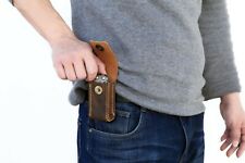 Personalized real leather leatherman SURGE WAVE sheath belt holster case picture