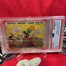 1935 Mickey Mouse Gum Card Type II Lo Mickey High #54 Walt Disney PSA PR 1 picture