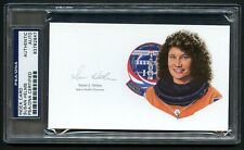 Susan Helms signed autograph Space Shuttle Astronaut cut from Litho PSA Slabbed picture