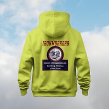  Ironworkers structural ornamental crane hoodie Sz S, M, L, XL XXL IRONWORKER  picture