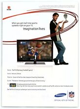 2008 Samsung Series 8 HDTV Print Ad, NFL Fantasy Football Guru Ted74 Antioch IL picture
