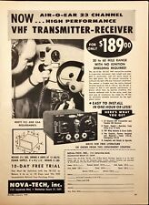 Nova-Tech VHF Aircraft Transmitter Receiver Manhattan Beach CA Print Ad 1958 picture