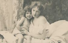 Woman and Child Real Photo Postcard rppc Postcard - udb (pre 1908) picture