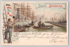 Postcard Hamburg Steamship Steamer Vintage Undivided Back Era 1907 picture