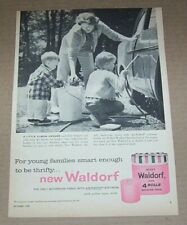 1959 print ad - Scott paper Waldorf tissue Cute little boys family Advertising picture