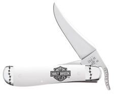 Case xx Knives Harley-Davidson Russlock 52249 White Stainless Pocket Knife picture