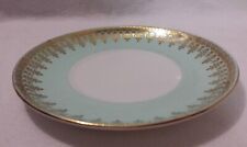 Queen Anne Fine Bone China England Mint Green and Gold Saucer Only Numbered picture