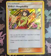 Erika's Hospitality 140/181 Holo Rare Sun & Moon Team Up Pokemon Card Near Mint picture