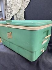 Rare Vintage Green Schlitz Beer Cooler Ice Chest, picnic Milwaukee 24”x14”x14” picture