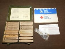 VINTAGE 1964 1966 BELL SYSTEM TELEPHONE METAL FIRST-AID KIT BOX COMPLETE picture