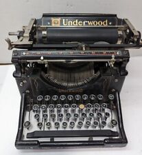 1911 Underwood No.4 Antique Desktop Typewriter Great Condition Black Gold picture