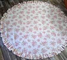 Simply Shabby Chic Round Tablecloth Ashwell Blush Beauty Ruffled Cottage 65