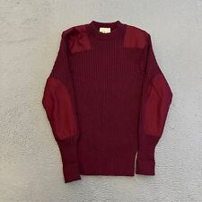 UK England Military Jersey Sweater Size 38 (2) Red Wool picture