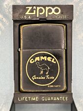 Vintage 1994 Camel Genuine Taste Black Matte Zippo Lighter picture
