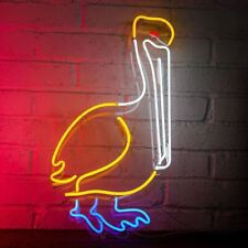 Pelican Bird Neon Light Lamp Sign Acrylic Sign Night Light Beer Bar Pub 20