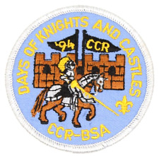 1994 Camp Castle Rock Four Lakes Council Patch Wisconsin Boy Scouts Knight picture