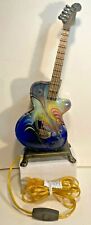 Electric Guitar Blown Glass Lamp / Night Light  Colorful Psychadelic Decoration  picture