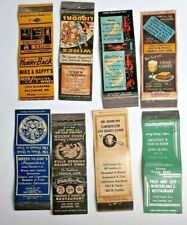 Lot of 8 Maryland Bar and Restaurant Vintage Matchbook covers picture