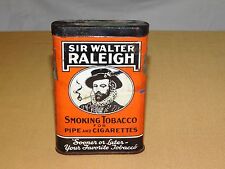 VINTAGE SIR WALTER RALEIGH PIPE & CIGARETTES SMOKING TOBACCO TIN *EMPTY**** picture