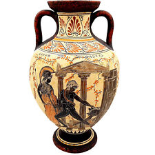 Greek Amphora 36cm Ancient Greek pottery ,Theseus and Minotaur,Achilles Eudoros picture